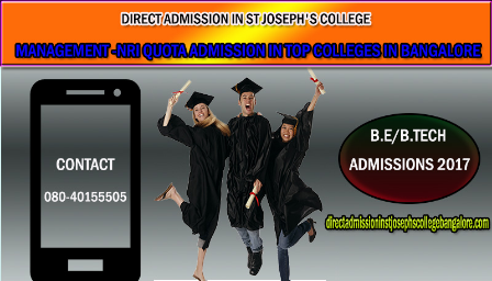 Direct admission in ST JOSEPH’S COLLEGE, Bangalore 2017-18 - Explara