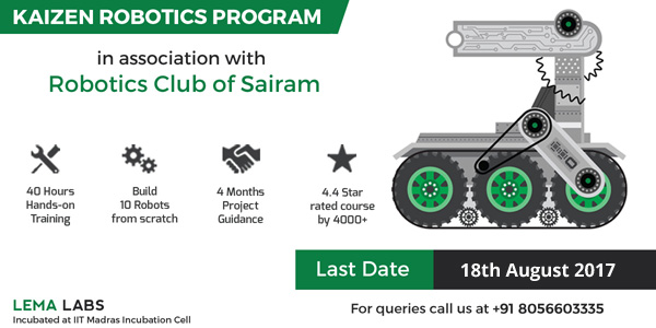 Kaizen Robotics Program - Sairam Exclusive Batch - Explara