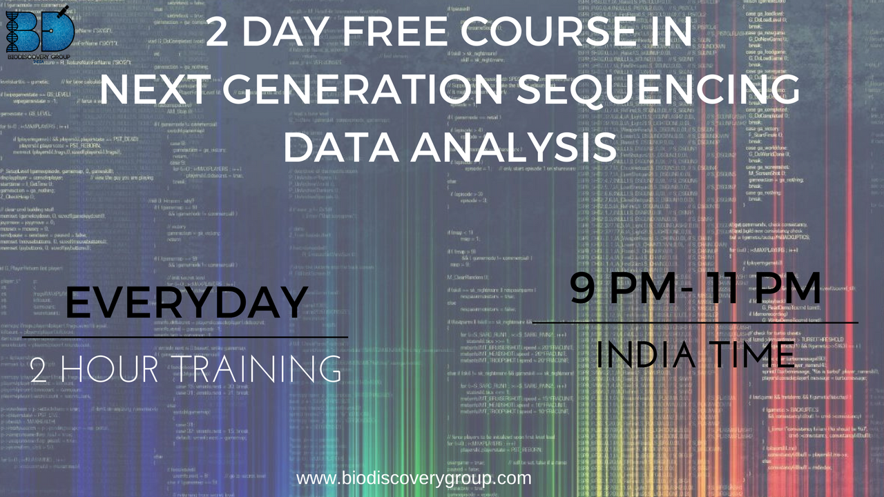 2 day free Course in Next Generation Sequencing - Explara
