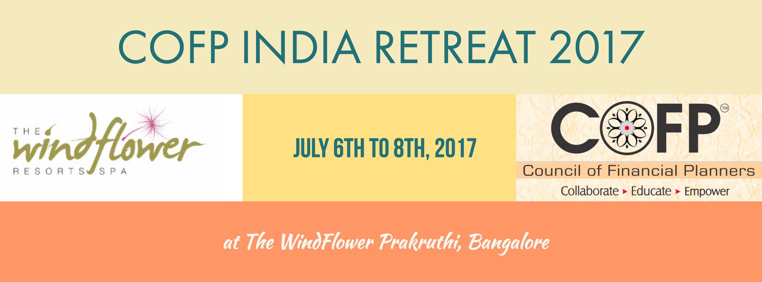 COFP India Retreat 2017...Limited seats, register NOW - Explara