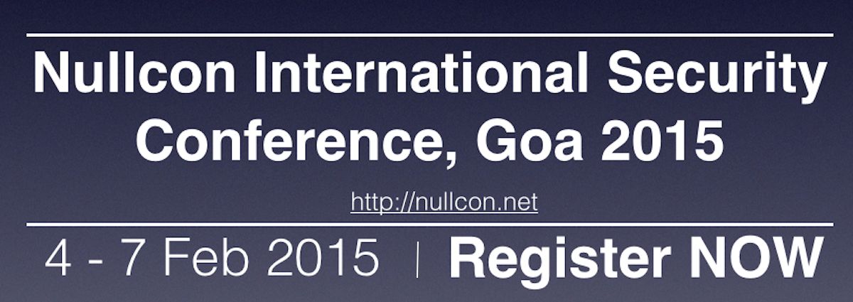 nullcon International Security Conference, Goa Feb 2015 - Explara