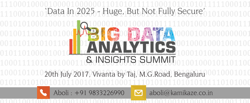 Book 4th Big Data Analytics Insights Summit Tickets Bengaluru Explara Book 4th Big Data Analytics Insights Summit Tickets Bengaluru Explara