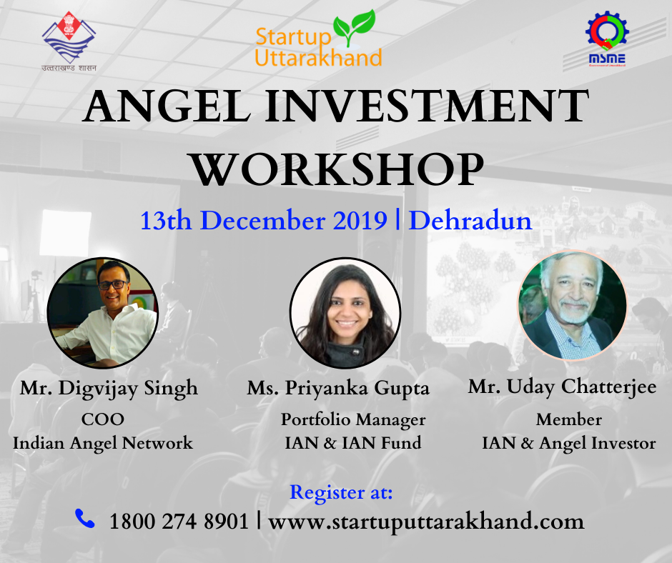 Book Angel Investment Workshop tickets, Dehradun | Explara.com