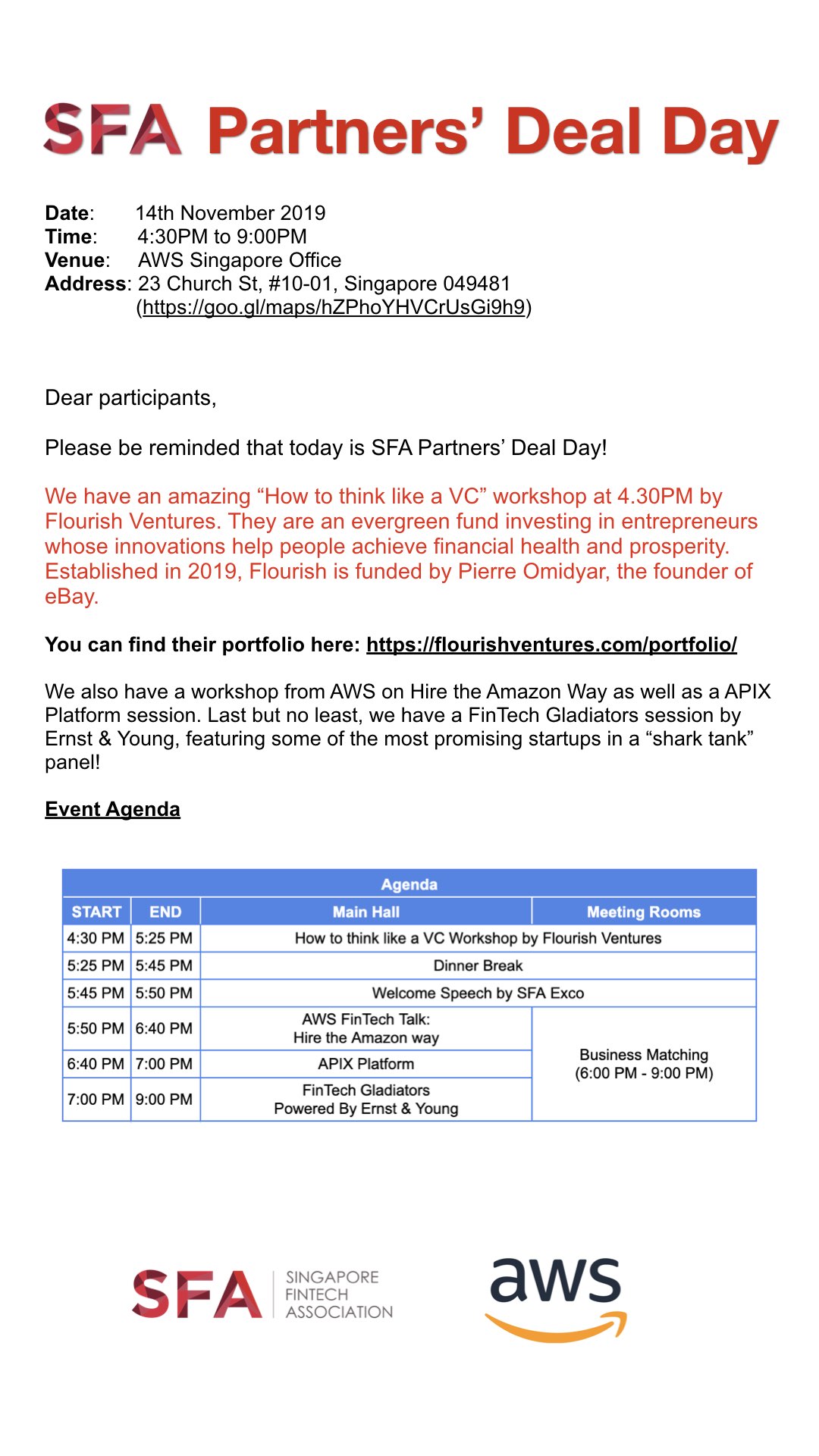 Book Sfa Partners Rsquo Deal Day Tickets Singapore Sfa