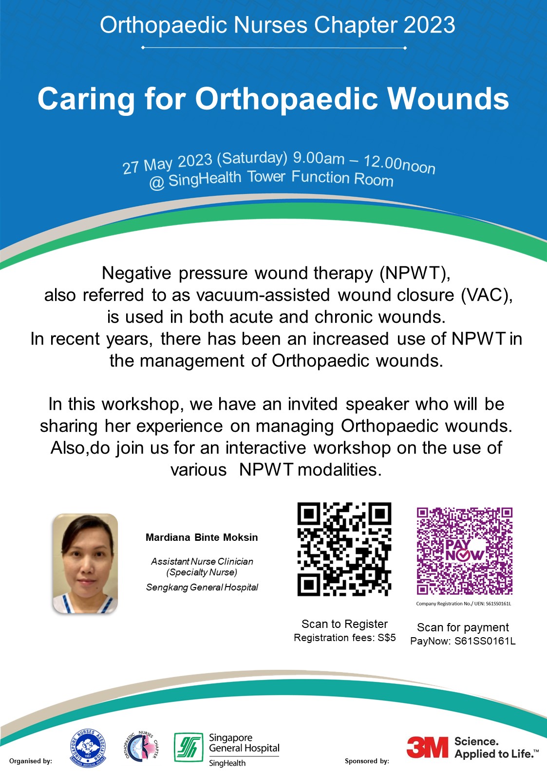 Book Caring For Orthopaedic Wounds tickets, SGH Campus, 10 Hospital