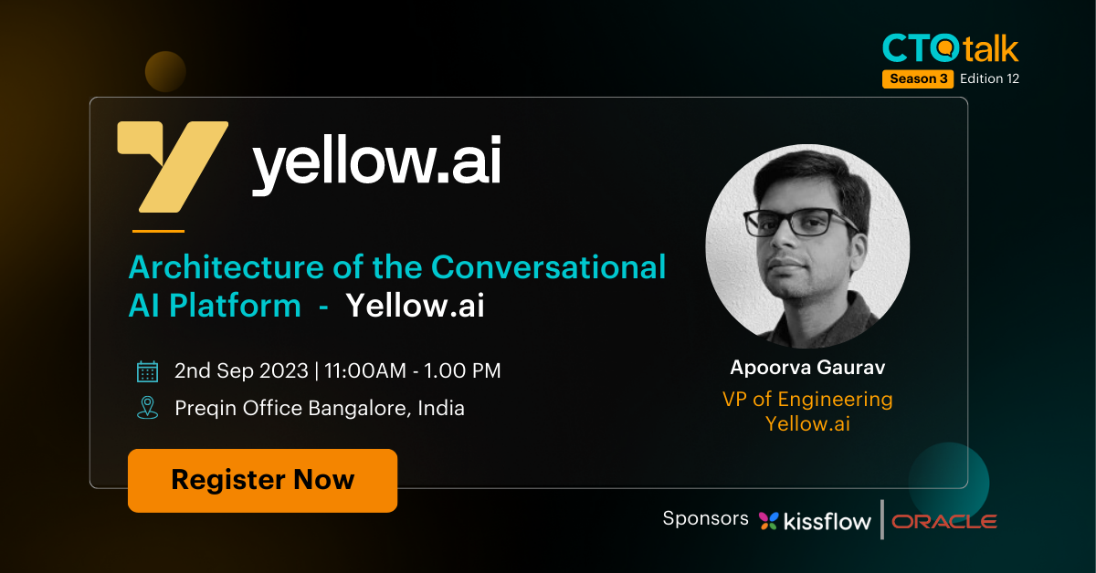 Architecture of the Conversational AI Platform - Yellow.ai